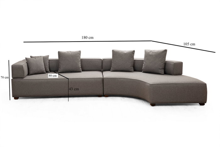 Atelier Del Sofa Gondol-1 (L3-CHL) Gris Atelier Del Sofa Gondol-1 (L3-CHL) Gris